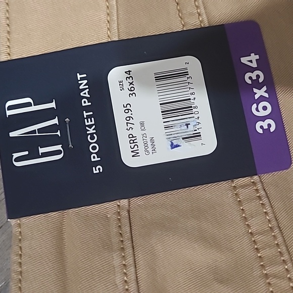 GAP Men's Super Soft Stretch Twill 5 Pocket Slim Fit Pant - Picture 7 of 7